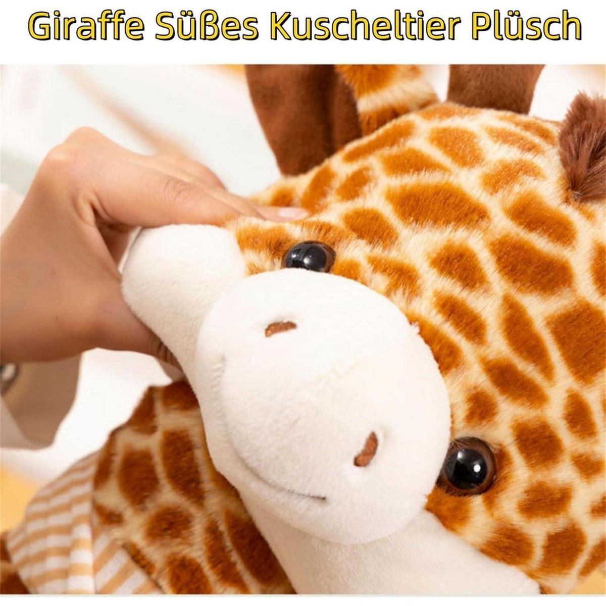 PLÜSCHTIER Giraffe 28 cm - Braun, Textil (10/28cm)