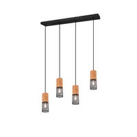 HÄNGELAMPE TOSH - Schwarz - 0/0/150 cm - Schwarz, Metall (65/65/150cm) - Trio Leuchten