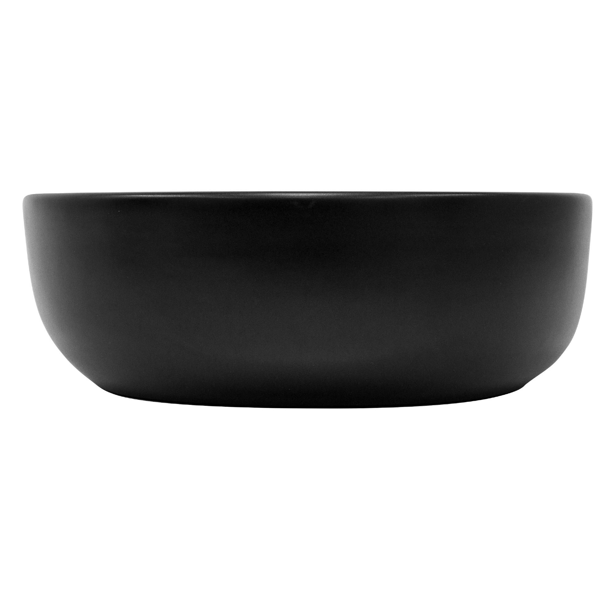 WASCHBECKEN - Schwarz, Keramik (42.5/14.5/60cm) - ML-DESIGN