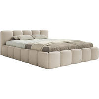 POLSTERBETT Cloudy Low Hellbeige Bouclébezug 180x200 - Ecru, Textil (180/200cm) - Selsey
