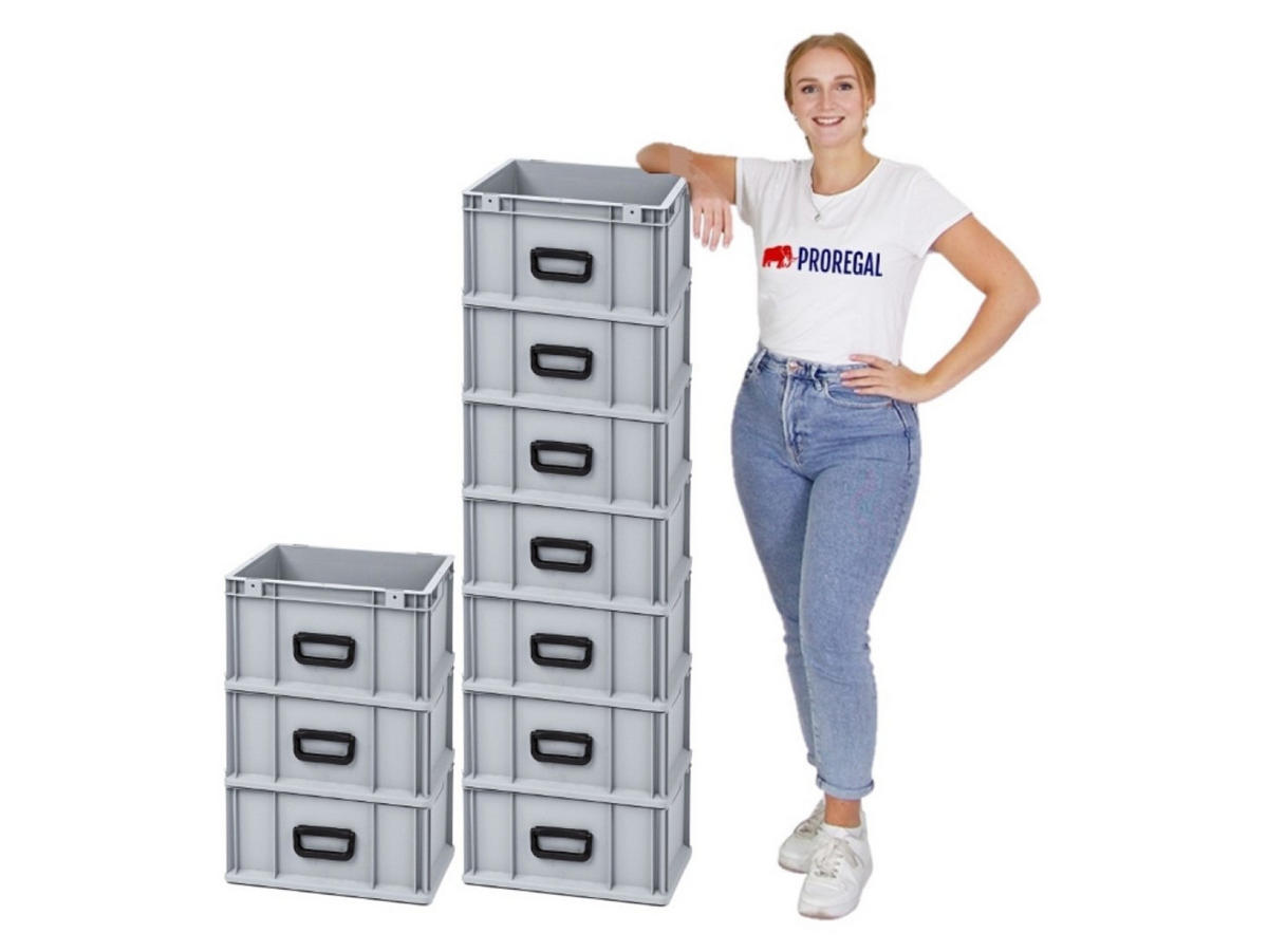EUROBOX Nextgen Portable Uno 22x30x40cm 20 Liter - Grau, Kunststoff (30/22/40cm) - PROREGAL