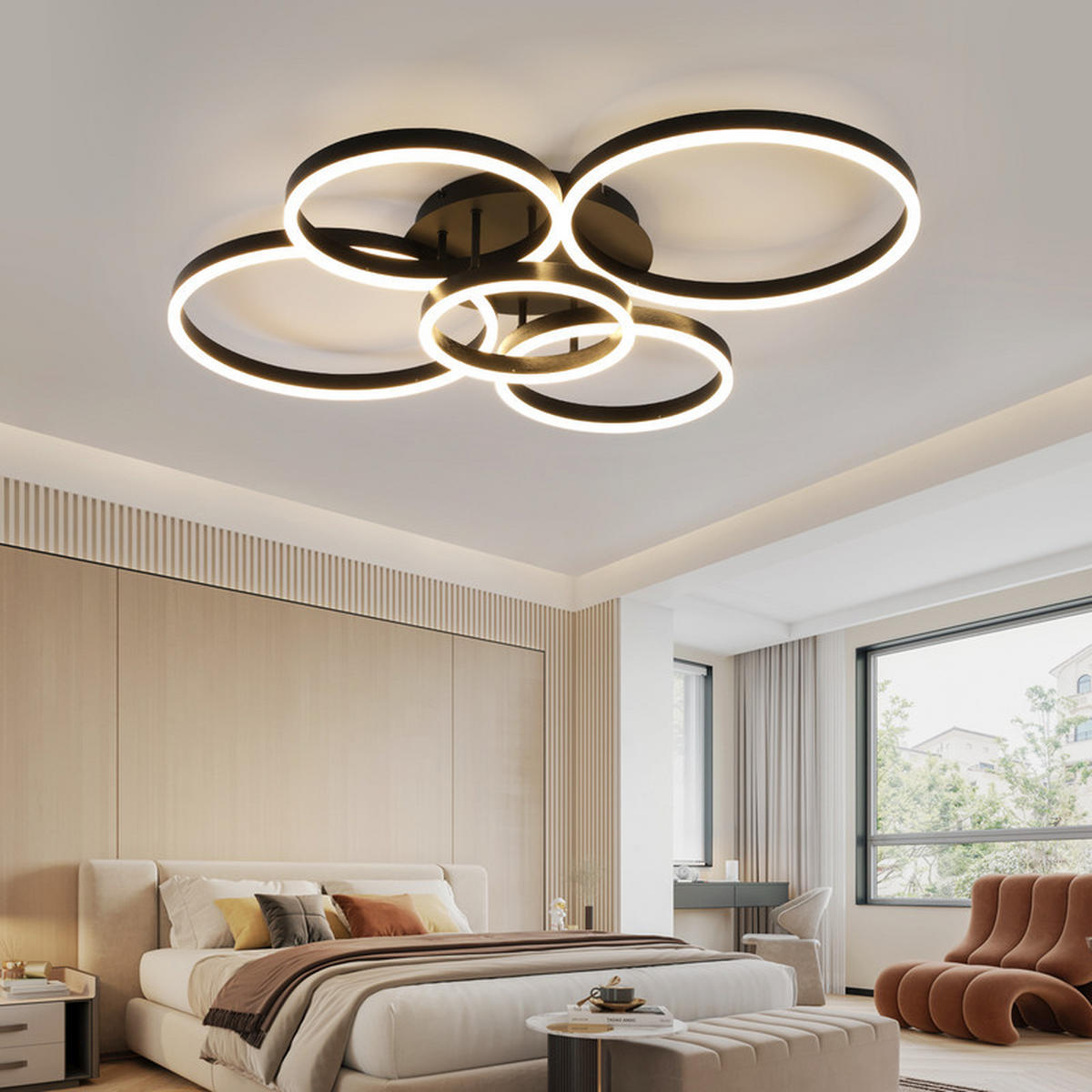 LED-DECKENLEUCHTE Lenci 75/94/15.5cm - Goldfarben, Metall (94/75/15.5cm) - Nettlife