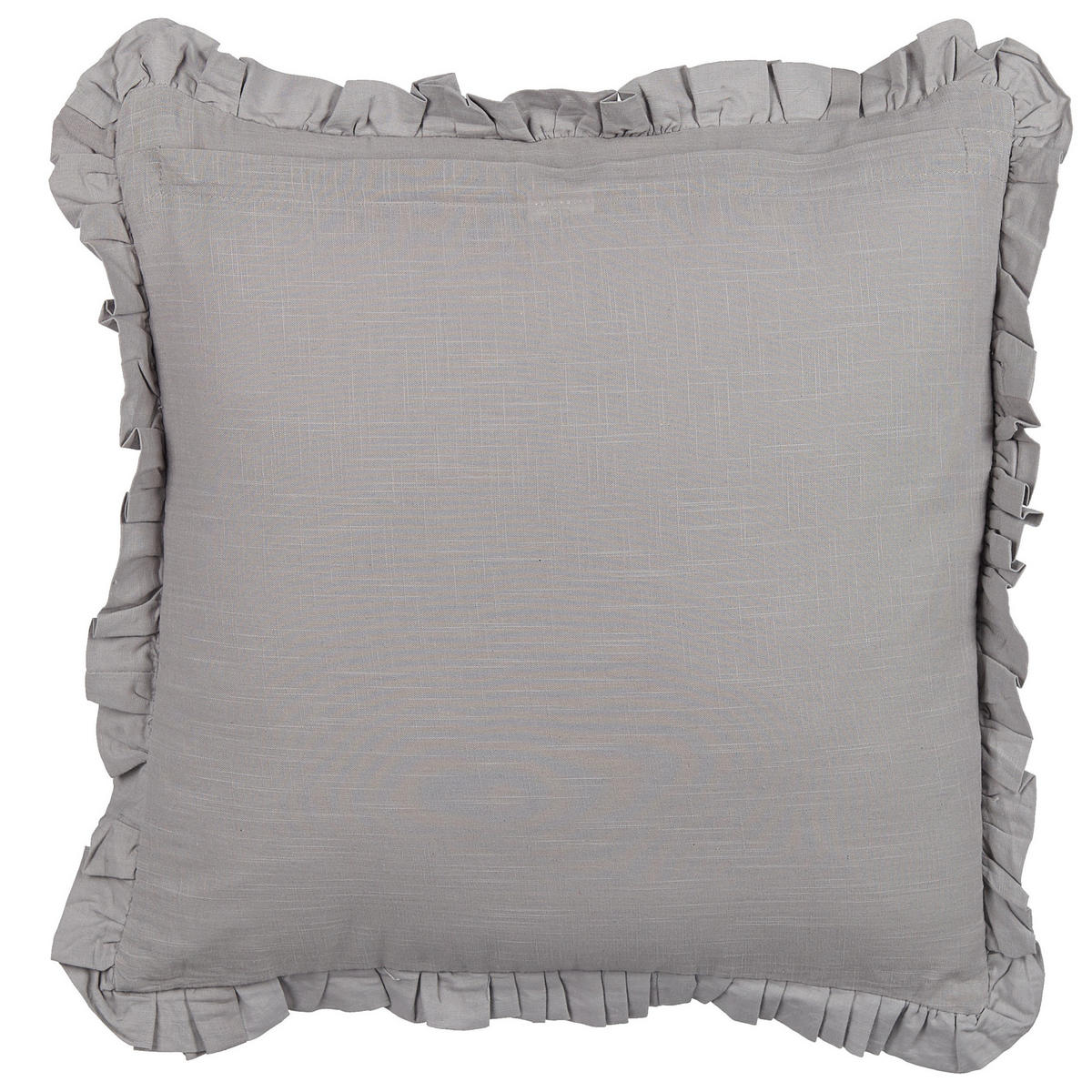 DEKOKISSEN 2er-Set Grau 45/45 cm Glabra - Grau, Naturmaterialien/Textil (45/45cm) - Beliani