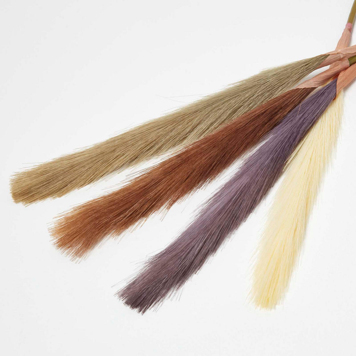 KUNSTZWEIGE Pampasgras 4er-Set, 78 cm - Naturfarben, Kunststoff (78cm) - Homescapes