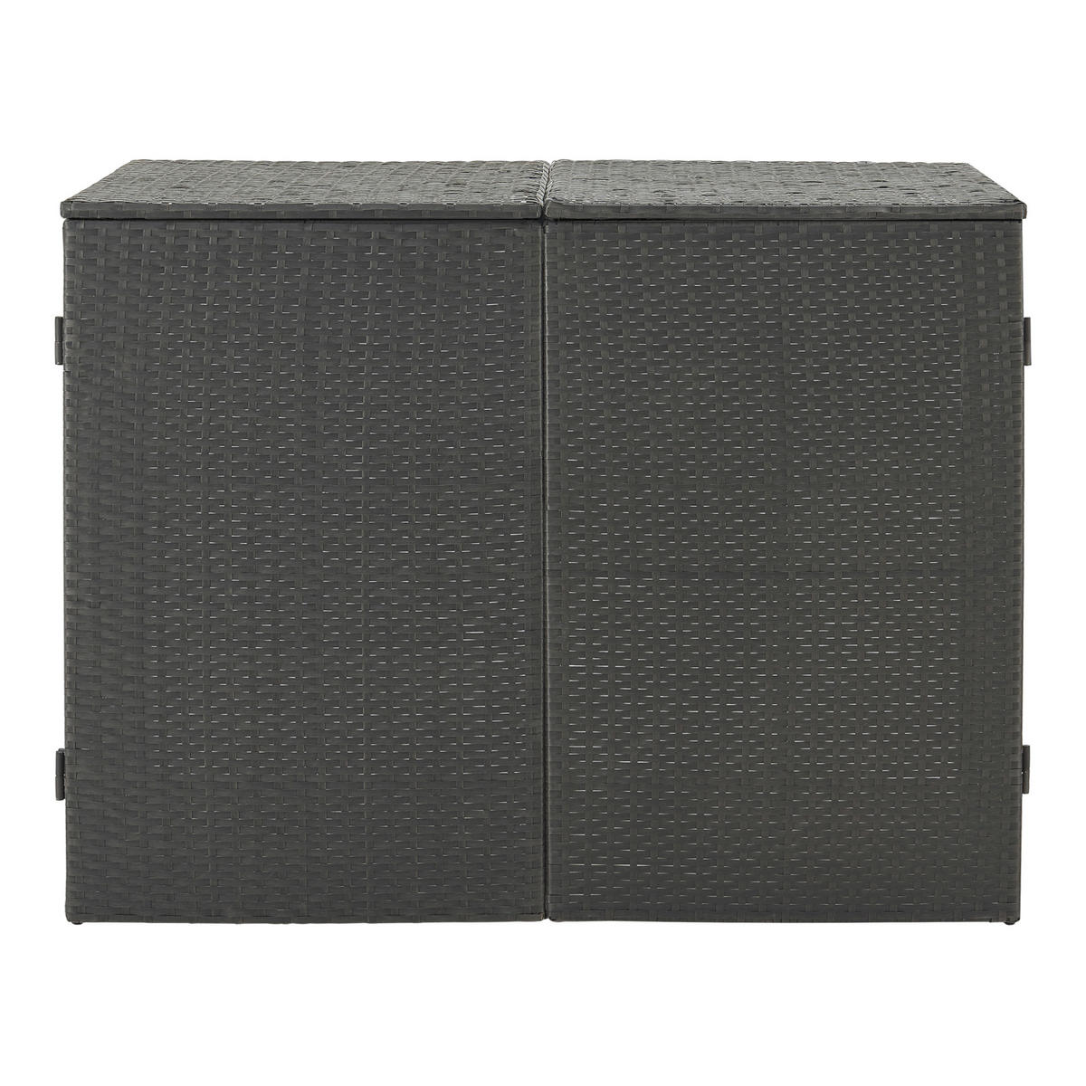 MÜLLTONNENBOX Widnau - Dunkelgrau, Kunststoff (148/111/80cm) - [en.casa]