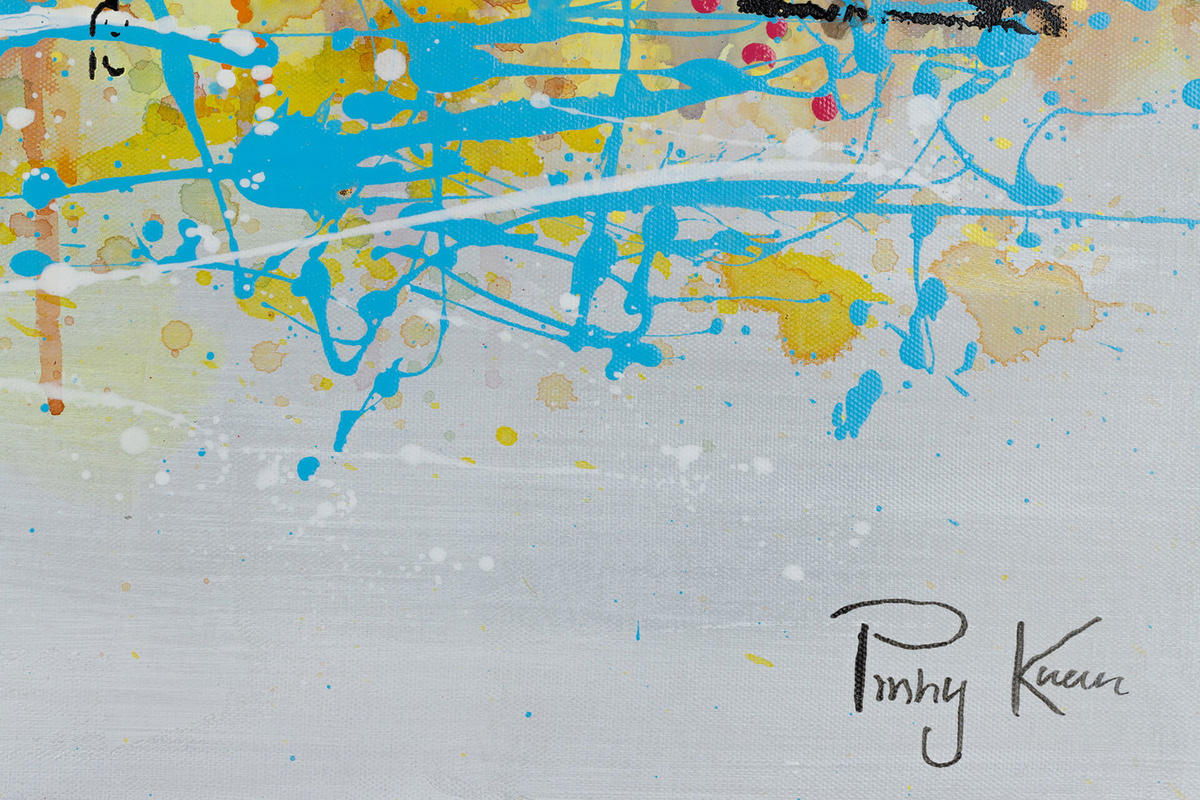 ACRYLBILD HANDGEMALT 120/60 cm - Multicolor, Holz/Textil (120/60cm) - KUNSTLOFT