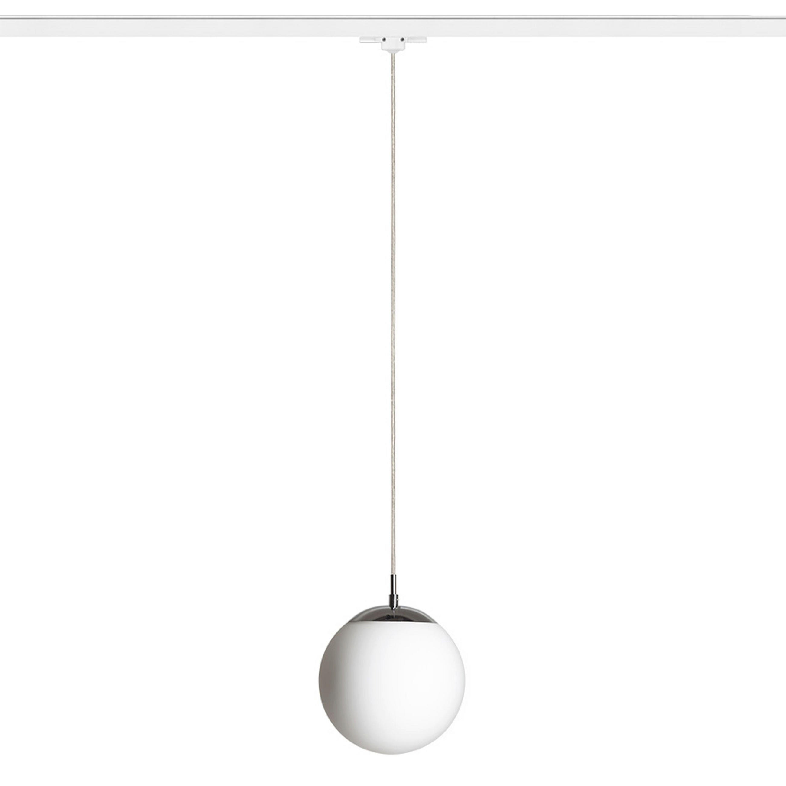 DECKENLEUCHTE LUNA 20 Opalglas 11 W - Chromfarben, Metall (30/30/20cm) - Rendl