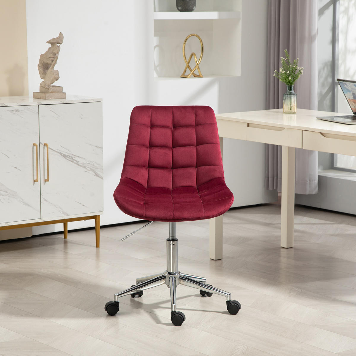 SCHREIBTISCHSTUHL MICKY Weinrot - Weinrot, Textil (50/92/54cm) - SVITA