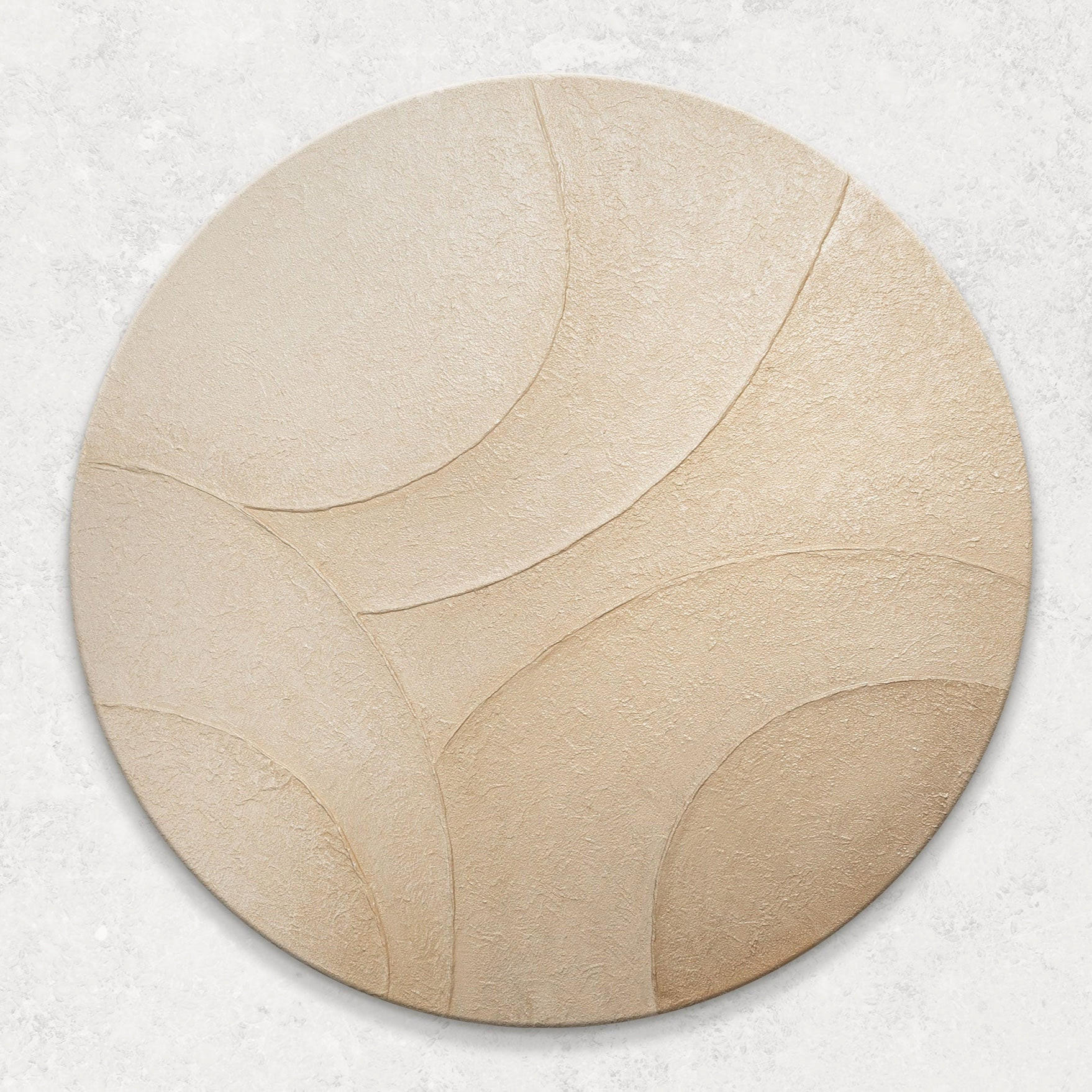GEMÄLDE Ornamente des Windes auf Keilrahmen 100 cm - Beige, Holz (100/100cm) - YS-art gallery