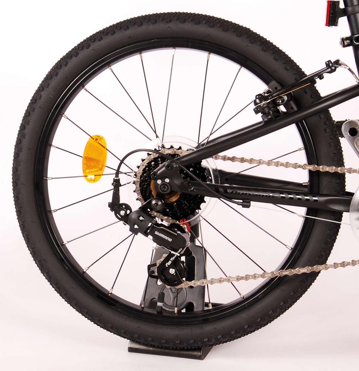 KINDERFAHRRAD Dynamic - Jungen - 20 Zoll - 2 Handbremsen - 7 Gänge - Mattschwarz - Schwarz, Metall (53cm) - TPFSports