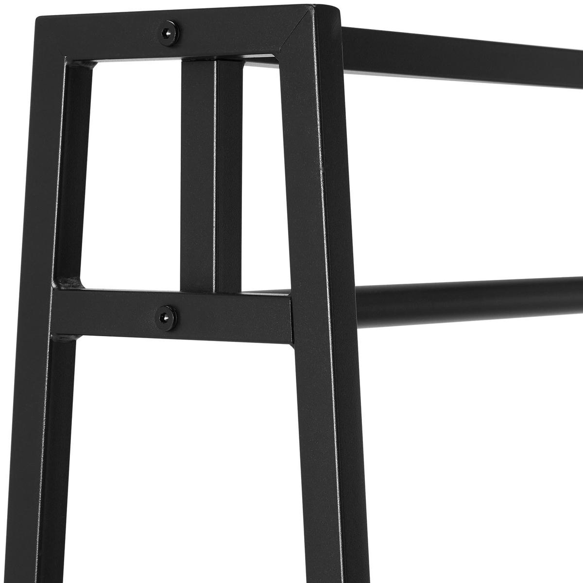 KLEIDERSTÄNDER Fritz 120x35x150cm Metall Schwarz Kleiderstange - Schwarz, Metall (120/150/35cm) - DELUKE