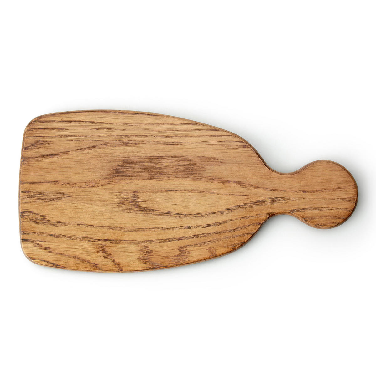 SCHNEIDEBRETT mit Griff, Eichenholz, 34.5 x 16.5 cm - Braun, Holz (17/34cm) - Continenta