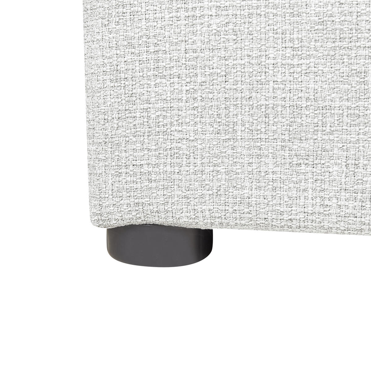 POLSTERBETT 180x200 cm Grau Dinan - Hellgrau, Textil (180/200cm) - Beliani
