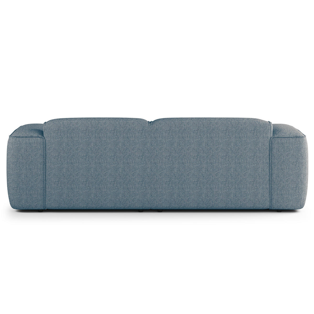 ECKSOFA mit XL-Longchair - Blaugrau/Schwarz, Kunststoff/Textil (260/171cm) - home24