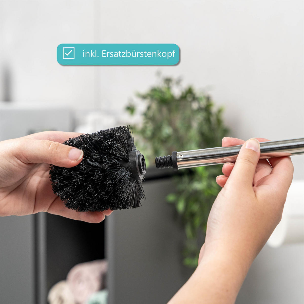 STAND-WC-GARNITUR, braun - Braun, Metall (20/70/20cm) - bremermann