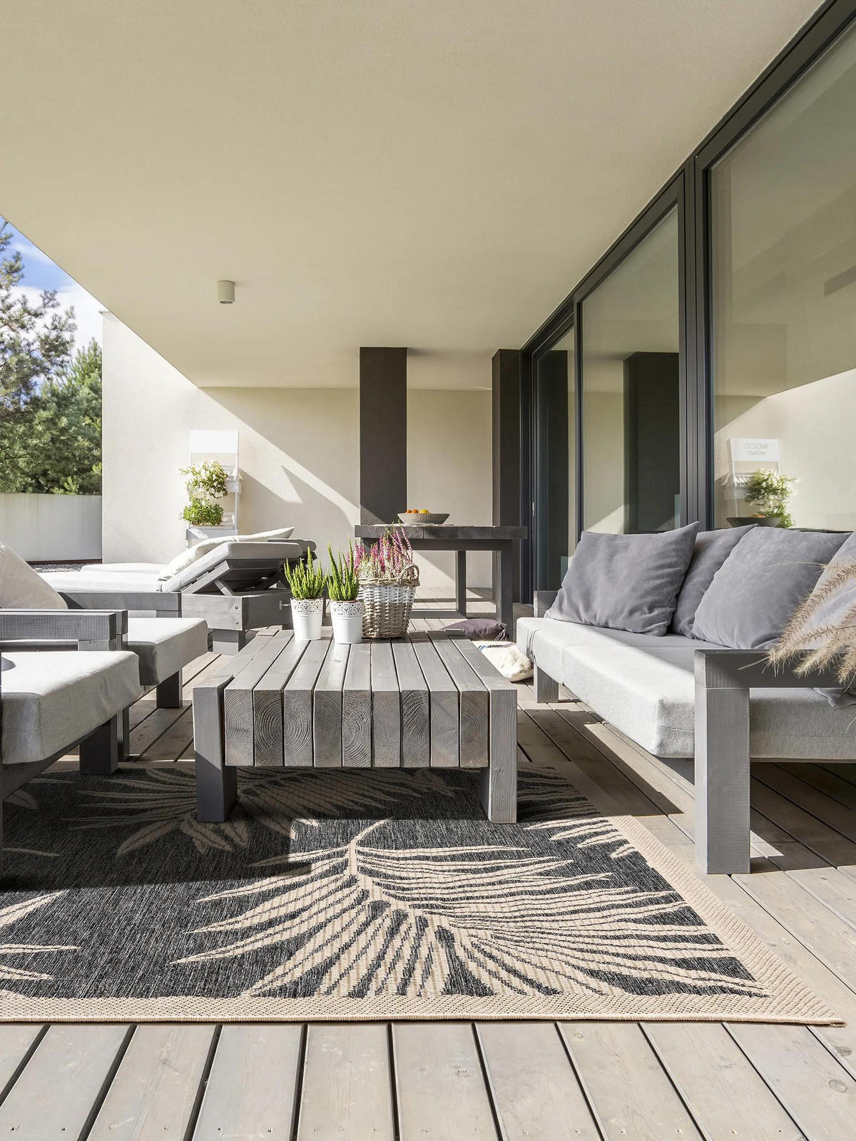 VNITŘNÍ a venkovní koberec River Modrá 100x150 cm - modrá, textil/umělá hmota (100/150cm) - benuta Nest