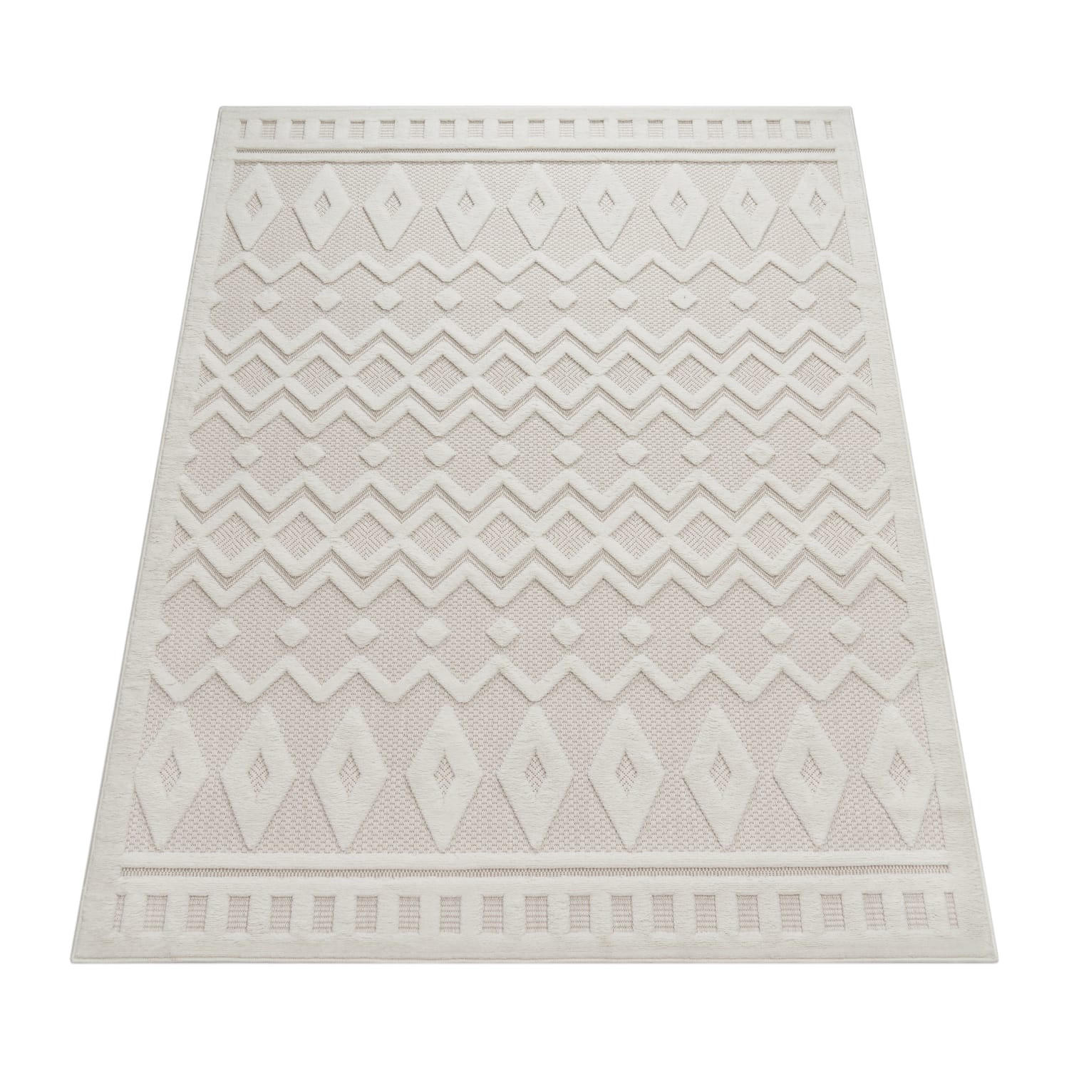 OUTDOORTEPPICH 80/150 cm Livorno 671 - Creme, Kunststoff (80/150cm) - Paco Home