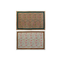 TEPPICH Weiß Ikat (160 x 230 x 0,4 cm) (2 Stück) - Weiß, Textil (160/230cm) - DKD Home Decor
