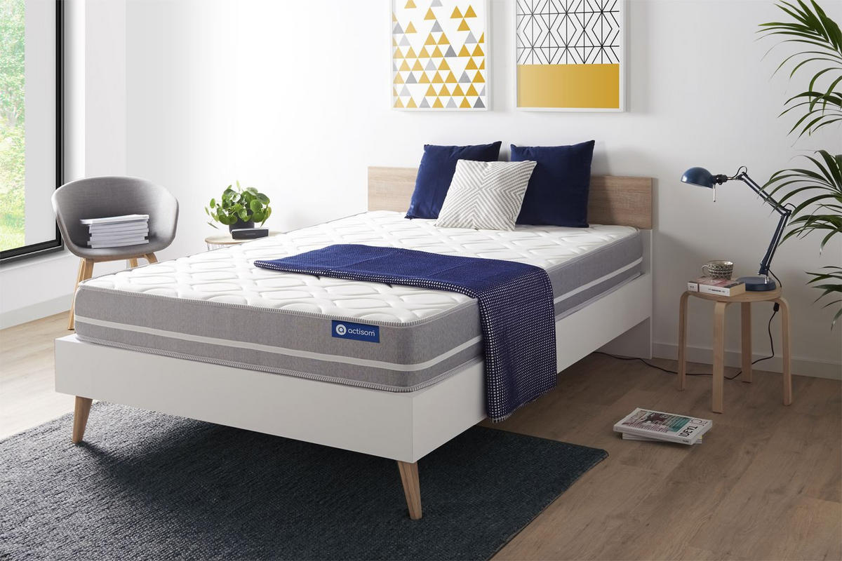 MATRATZE Actilatex touch Latex und Memory-Schaum 140 x 200 cm h1 - Weiß, Textil (140/200cm) - ACTISOM