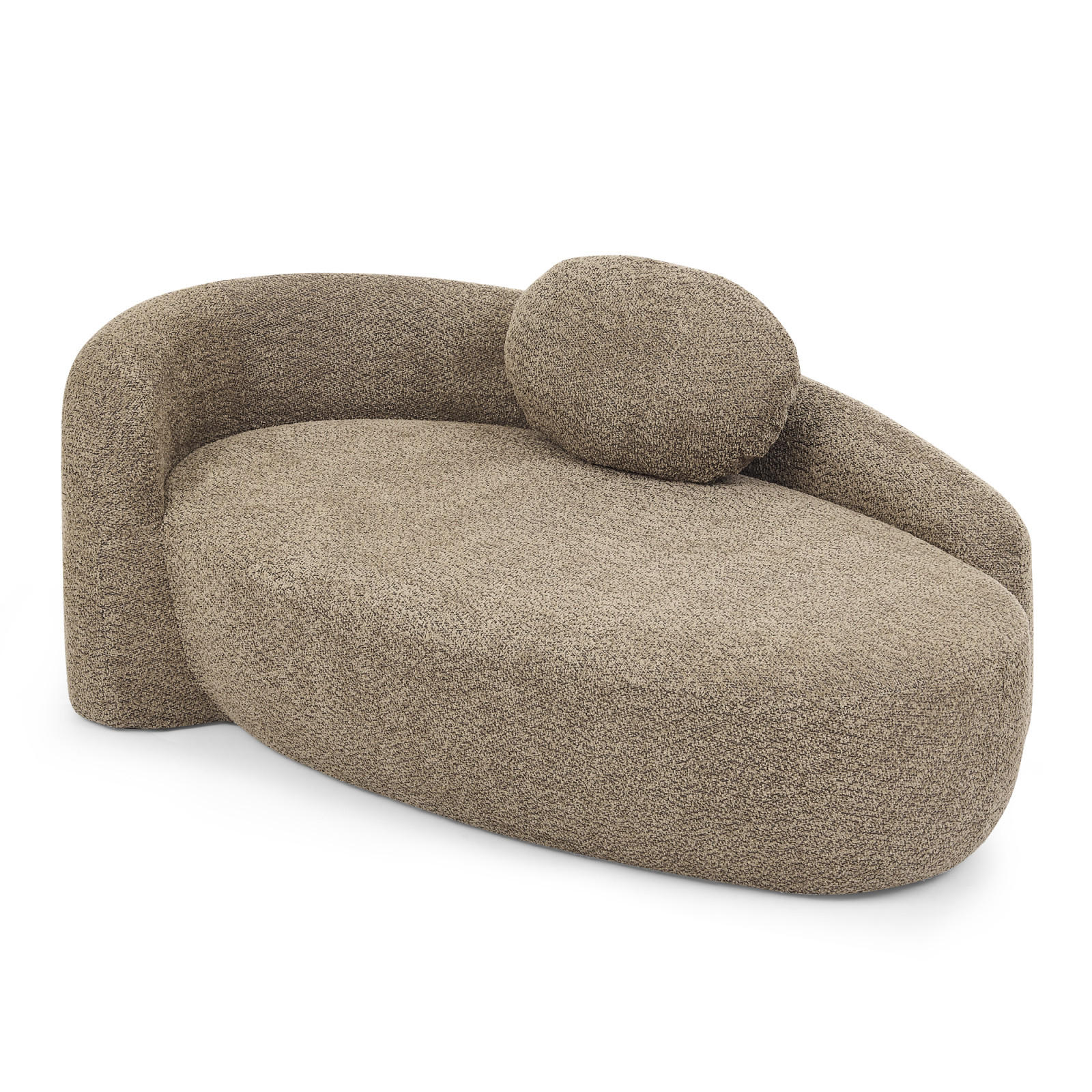 SOFA aus Schaumstoff, Relaxsessel mit Schlaffunktion und Kissen, Braun - Braun, Textil (67/24/38cm)