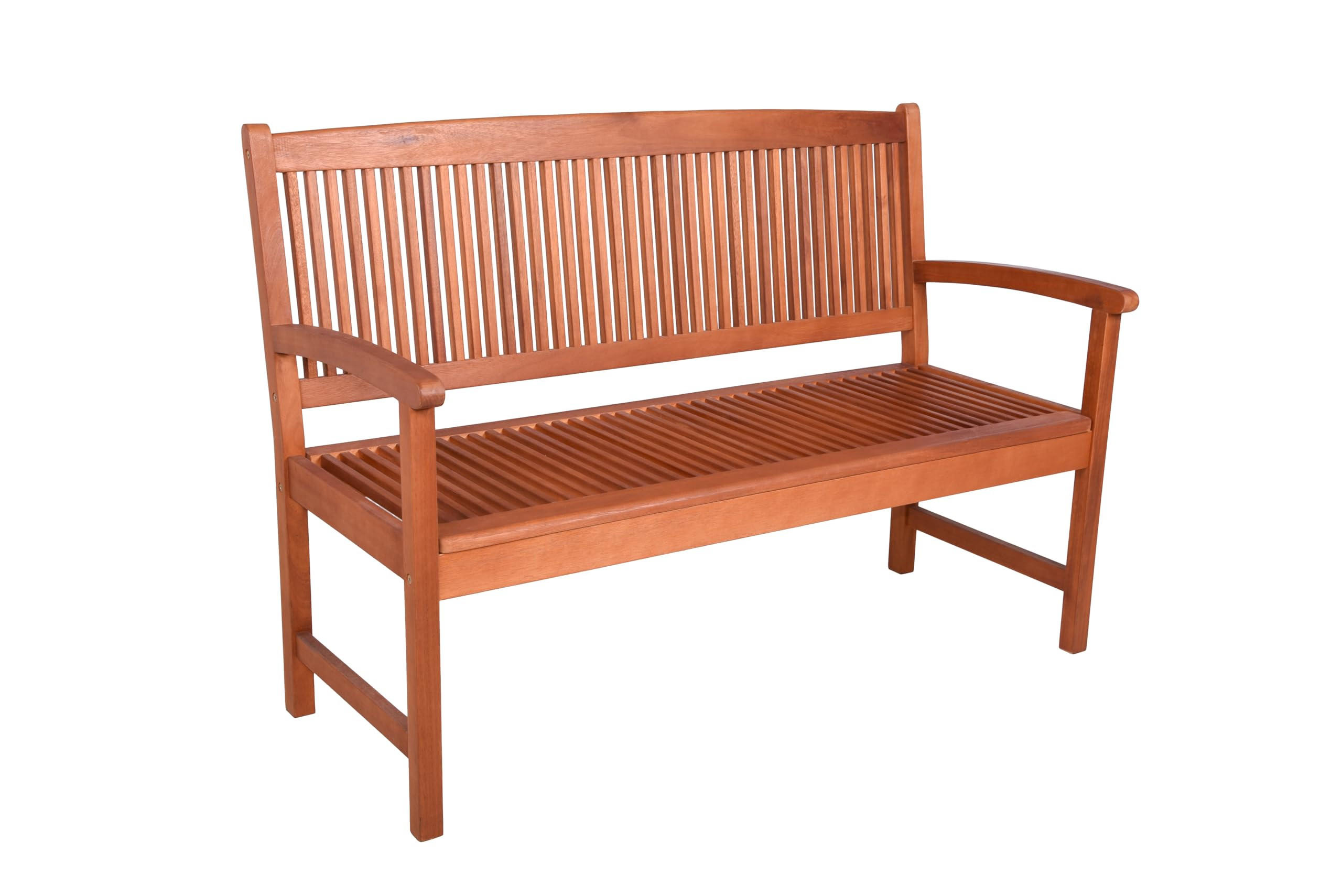 GARTENBANK Tours 2-Sitzer Terrassenbank - Hellbraun, Holz (127/90/60.6cm) - DELUKE