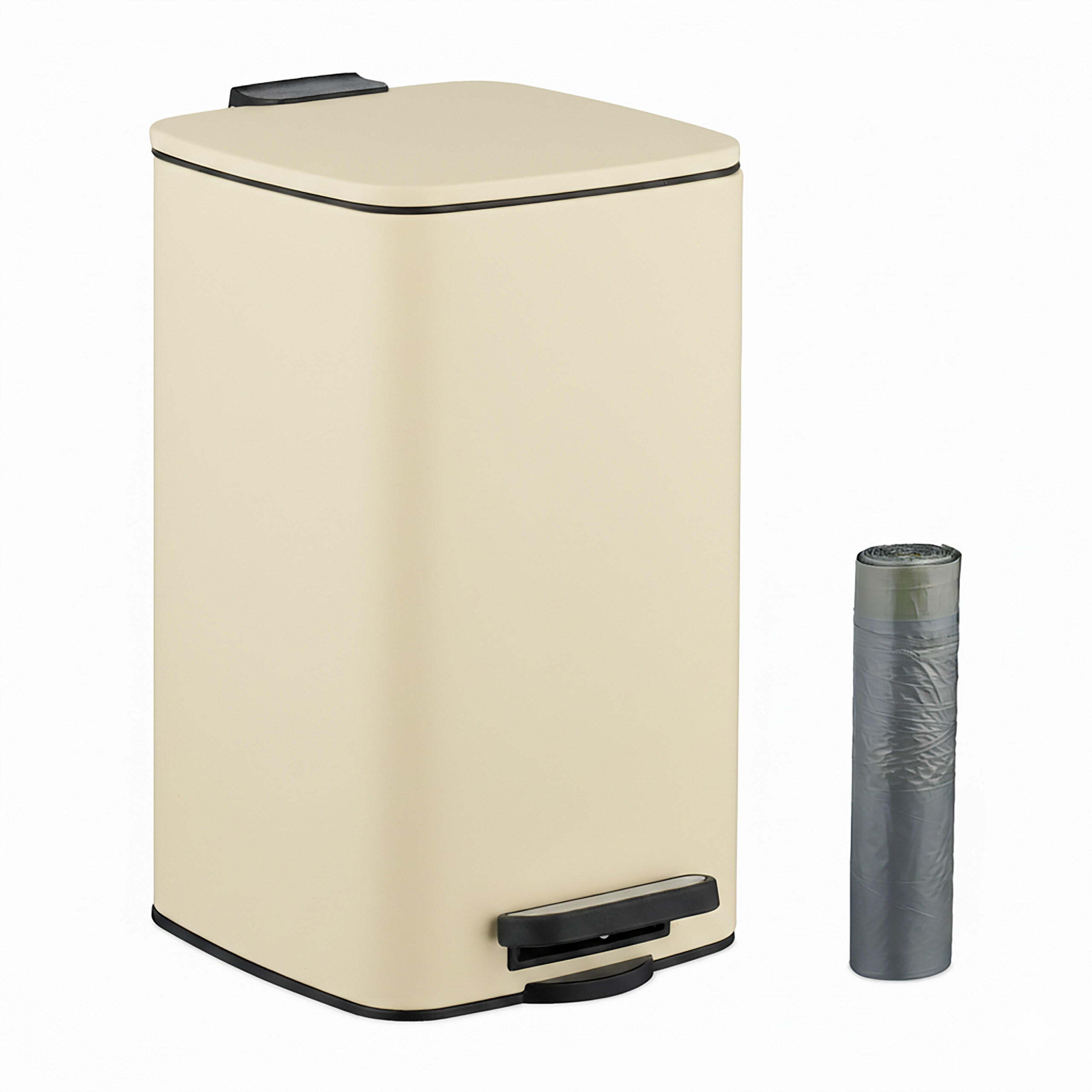 KOZMETICKÝ kôš - béžová, kov/plast (20/33.5/23.5cm) - Relaxdays