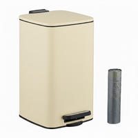 KOZMETICKÝ kôš - béžová, kov/plast (20/33.5/23.5cm) - Relaxdays