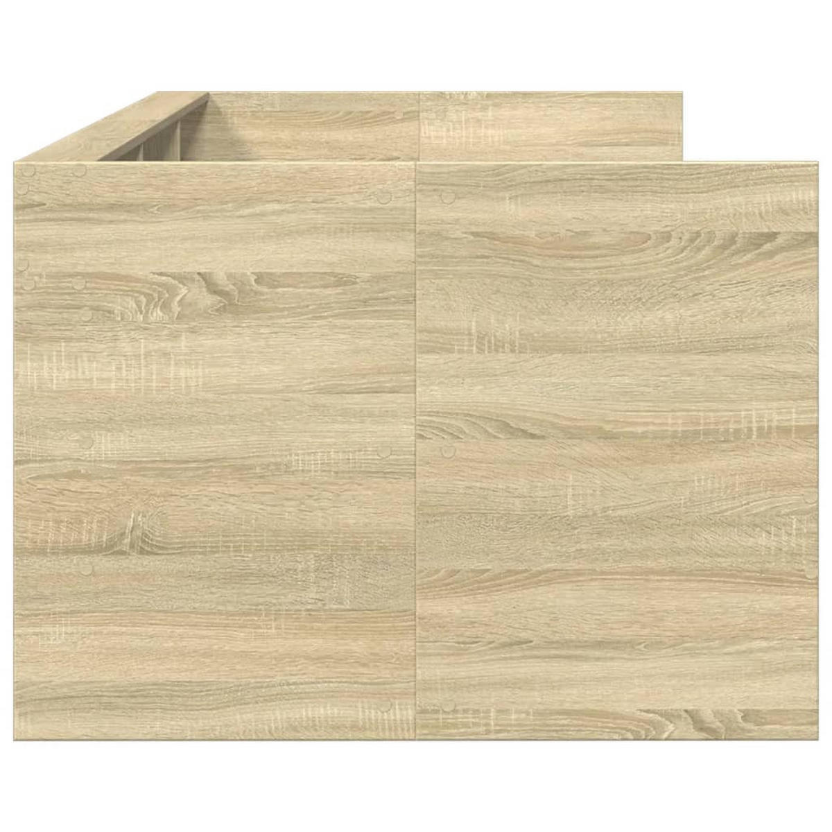 TAGESBETT Mit Schubladen Ohne Matratze Sonoma-Eiche 90/200 Cm - Hellgrau, Holzwerkstoff (90/200cm) - vidaXL