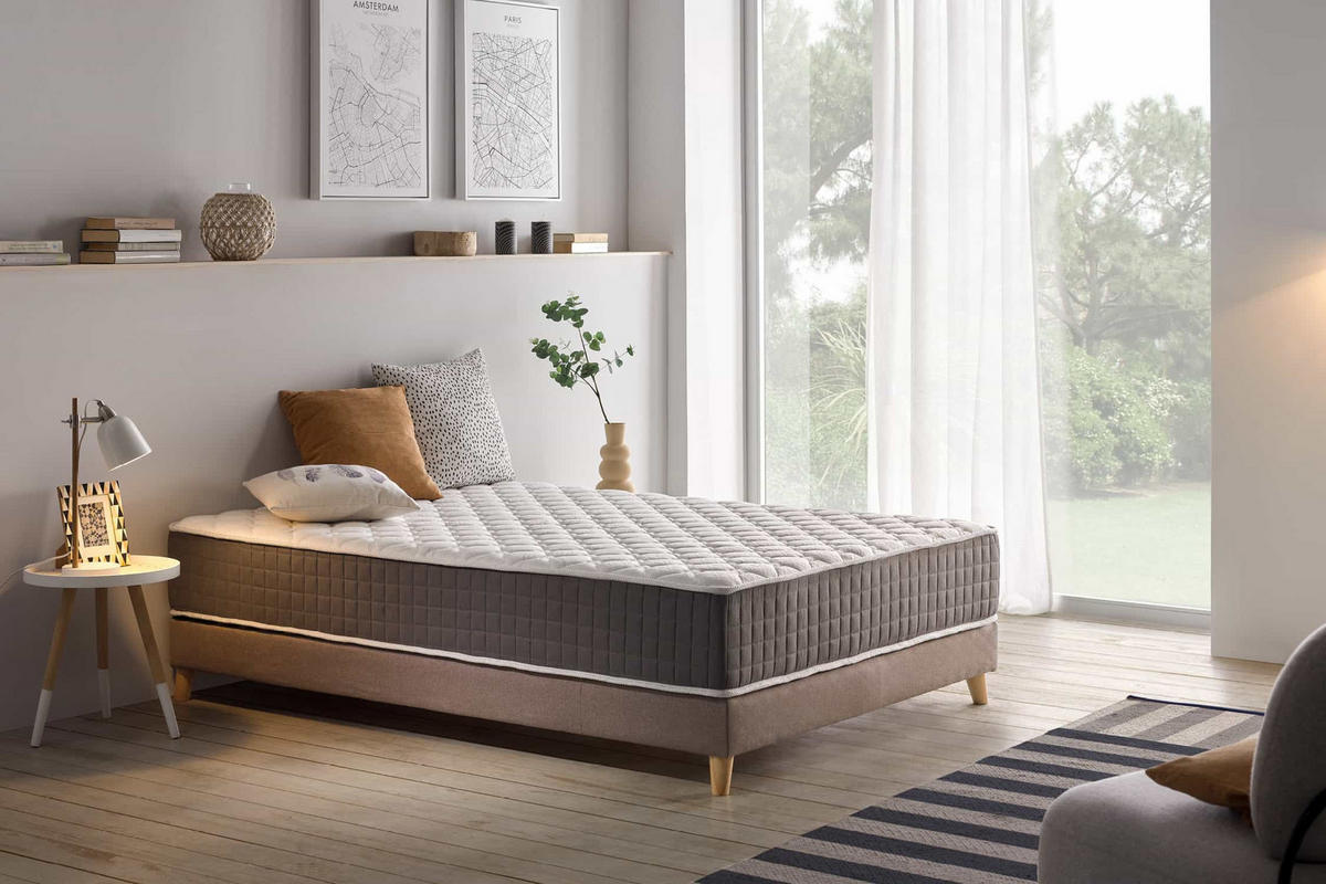 MATRATZE King Relax Supreme - 180X200, 30cm - Weiß, Textil (180/200cm) - Moonia
