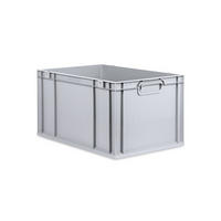 EUROBOX Nextgen Economy Griffe Geschlossen 32x40x60cm 65 Liter - Grau, Kunststoff (40/32/60cm) - PROREGAL