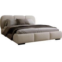 POLSTERBETT 200x200 Hellbeige boucle - Beige, Holzwerkstoff (200/200cm) - Compleo24