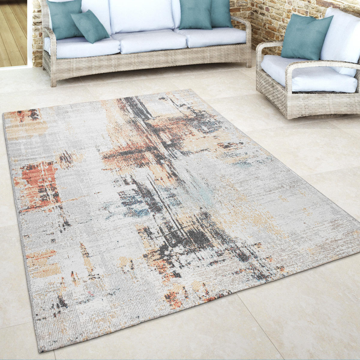 OUTDOORTEPPICH 60/100 cm Torres 276 - Multicolor, Textil (60/100cm) - Paco Home