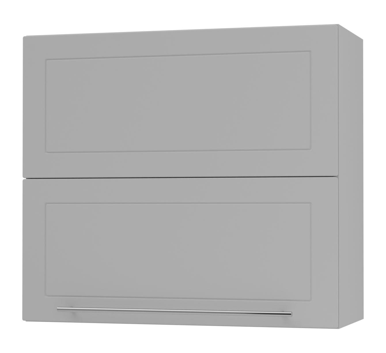 KÜCHENHÄNGESCHRANK Kvantum W8B/80 Dust Grey Matt / Grau Matt 80 / 32,5 / 72cm - Grau, Holz/Holzwerkstoff (80/72/32.5cm) - Feldmann-Wohnen