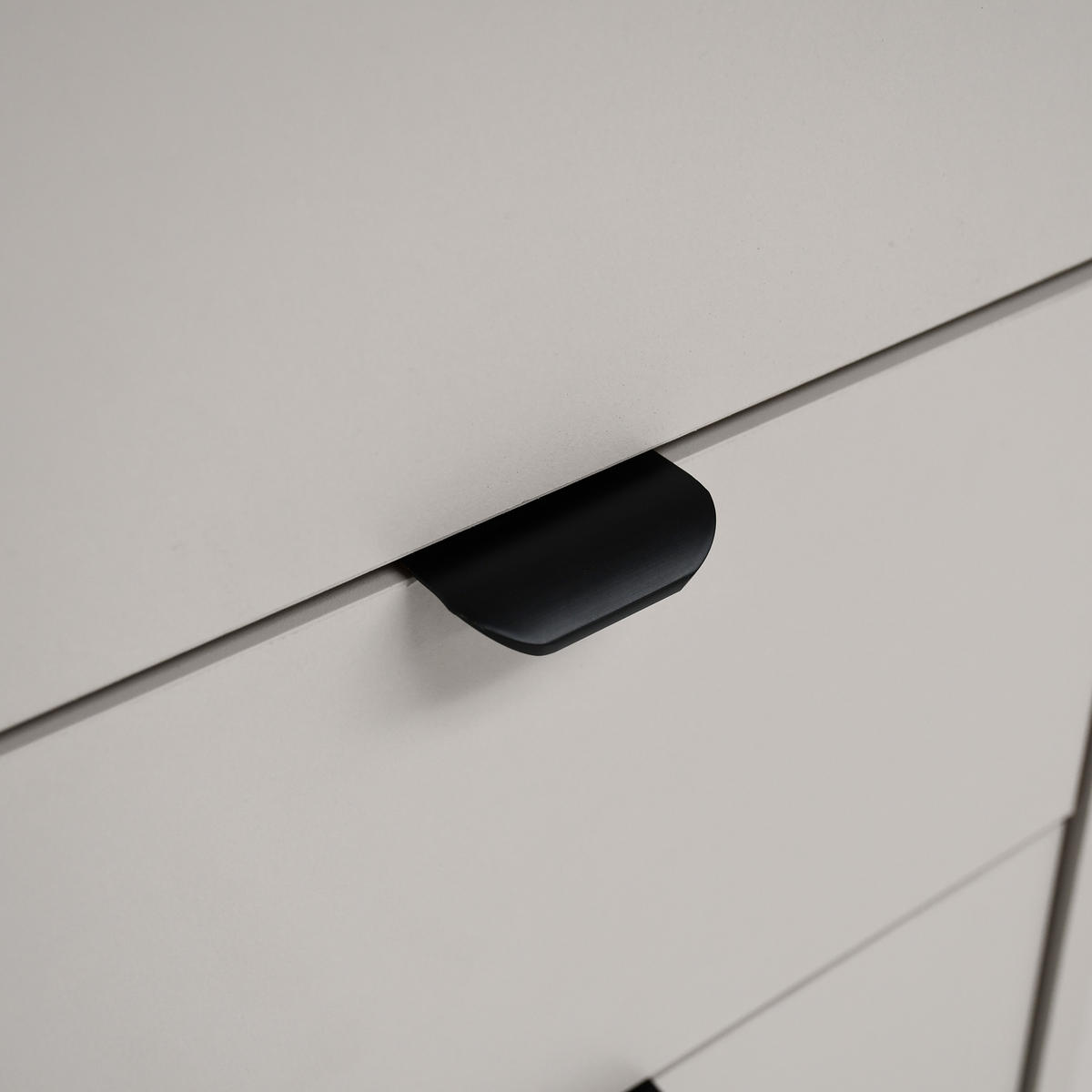 SCHMINKTISCH Malta mit 5 Schubladen, mit Spiegel, mit Griffen, Kaschmir - Kaschmir/Schwarz, Holzwerkstoff/Metall (120/145.5/57cm) - Beautysofa