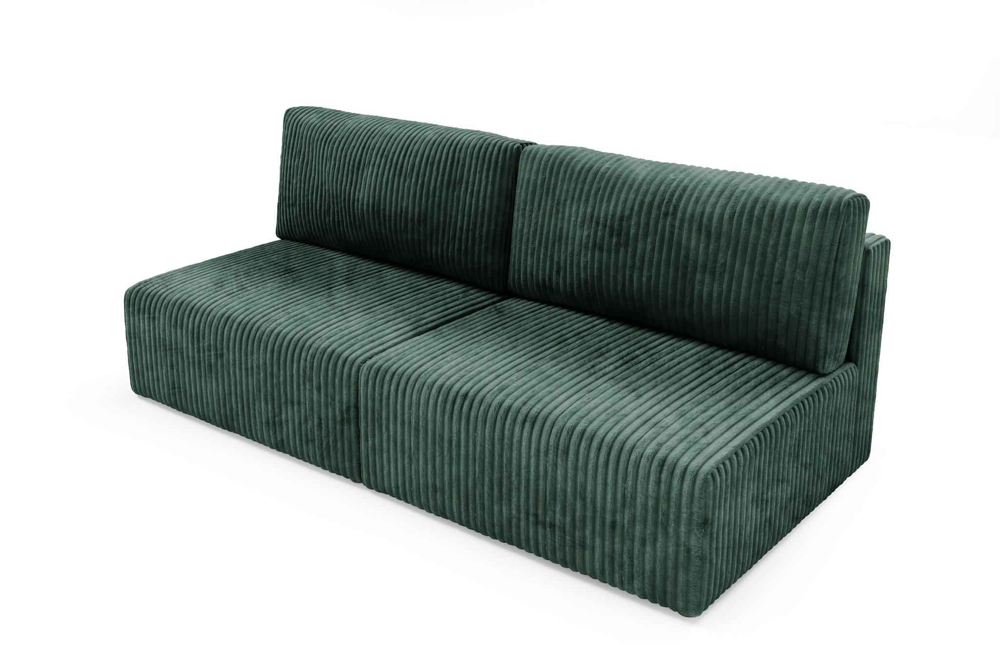SCHLAFSOFA Natalia Xs - Grün, Holzwerkstoff/Textil (216/85/105cm) - Fun Möbel