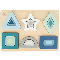 GEOMETRISCHES-PUZZLE aus Holz - ab 12 Mo - Blau, Holz (21/30cm) - Bieco Spielwaren