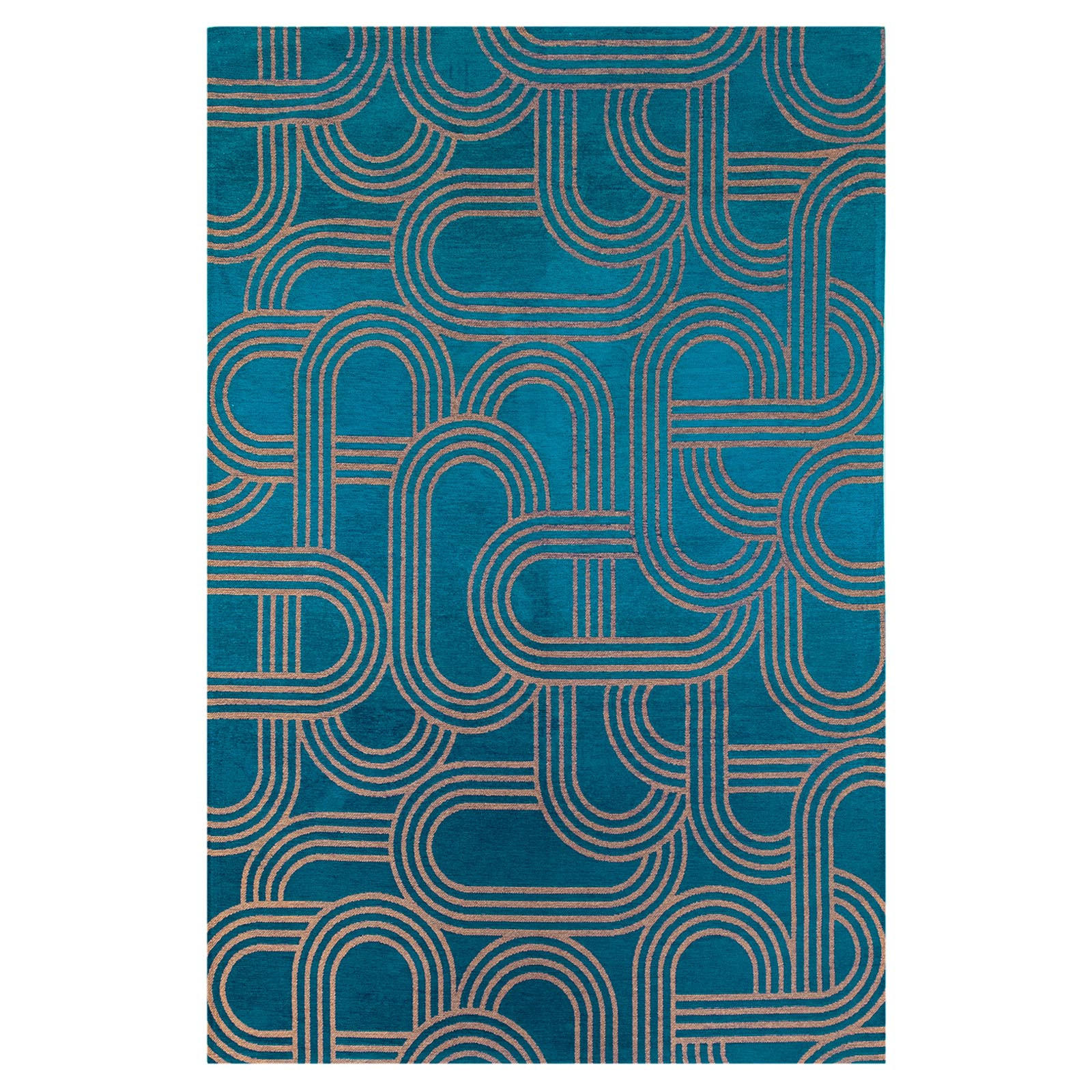 TEPPICH Disco Night Fever 170/240 cm - Blau, Textil (170/240cm) - Lola&Moi