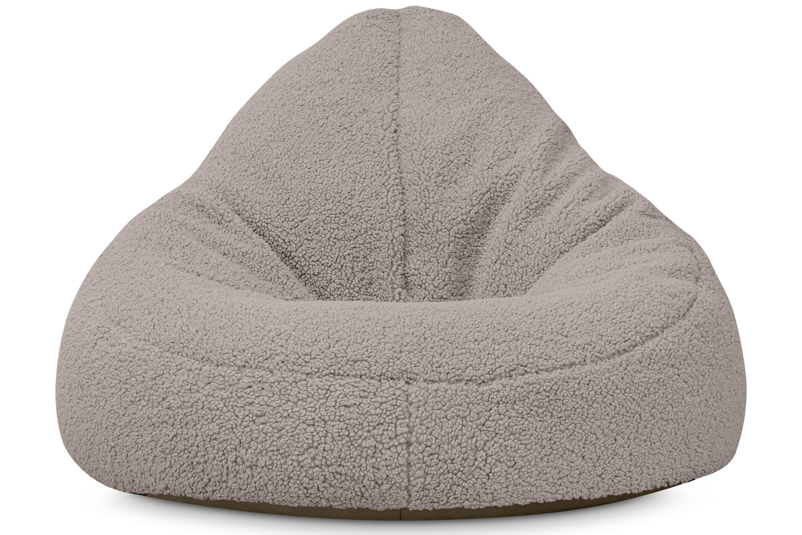 SITZSACK COSMO aus Bouclé, Hellbraun - Hellbraun, Textil (85/80/85cm) - KONSIMO®
