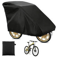 FALTGARAGE für Fahrradanhänger 140 x 84 x 99 cm Schwarz Wasserdicht - Schwarz, Textil (99/84/140cm)