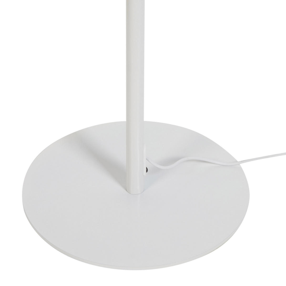 LED-STEHLAMPE Weiß Galetti - Weiß, Metall (25/55/140cm) - Beliani