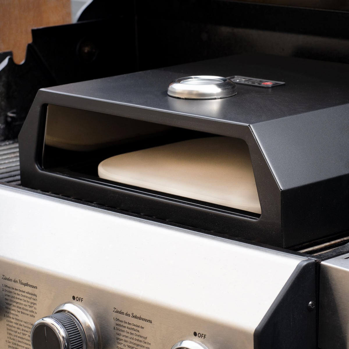 PIZZABOX Stahl Schwarz - Schwarz, Metall (45/12/36cm) - TAINO