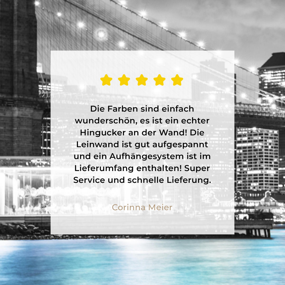 LEINWANDBILD New York - Skyline - Stadt - Blau 80x120 cm - Blaugrau, Textil (80/120cm) - MuchoWow