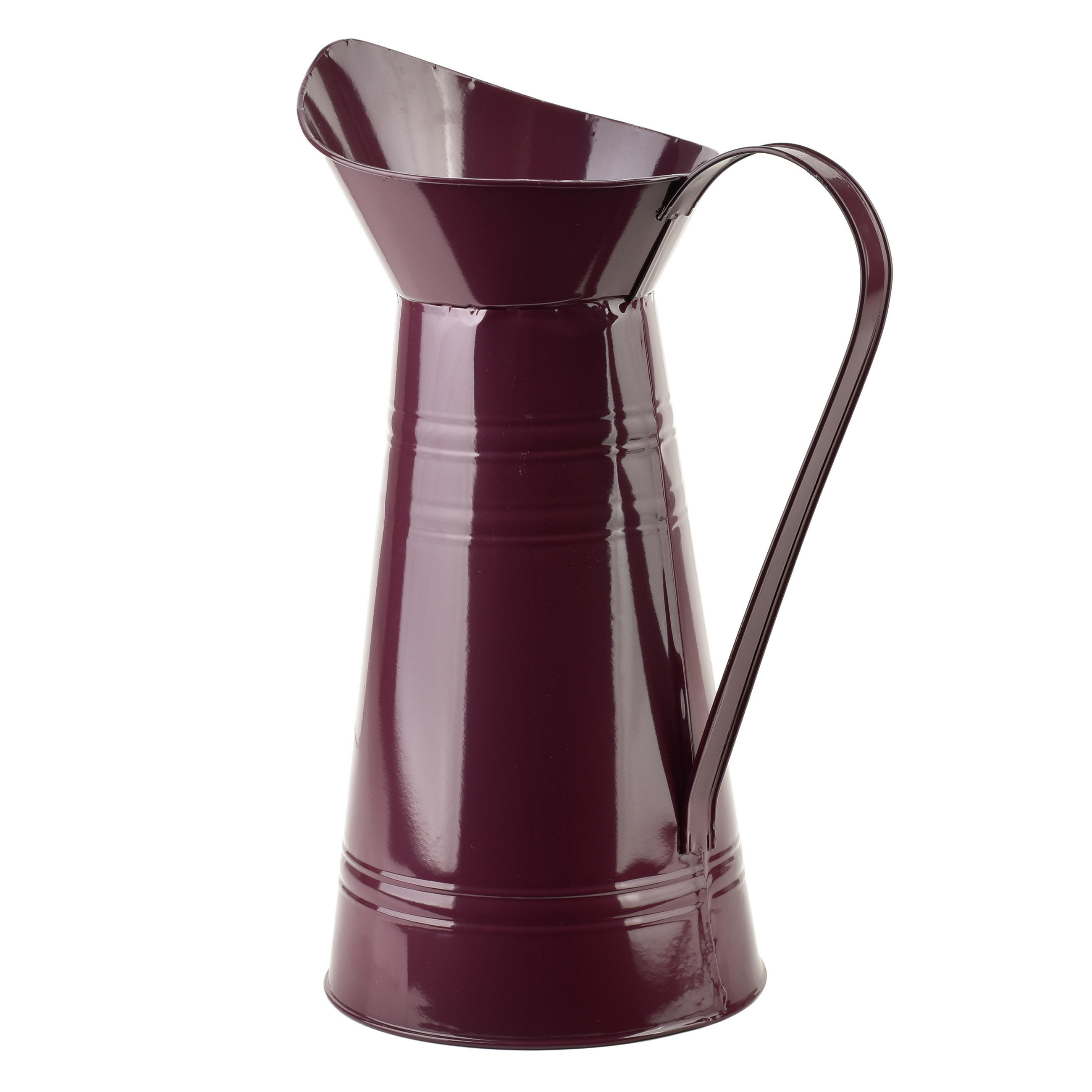 VASE Roger Violett 27x17xh38,5 cm Metall - Violett, Metall (38.5cm) - Mondex