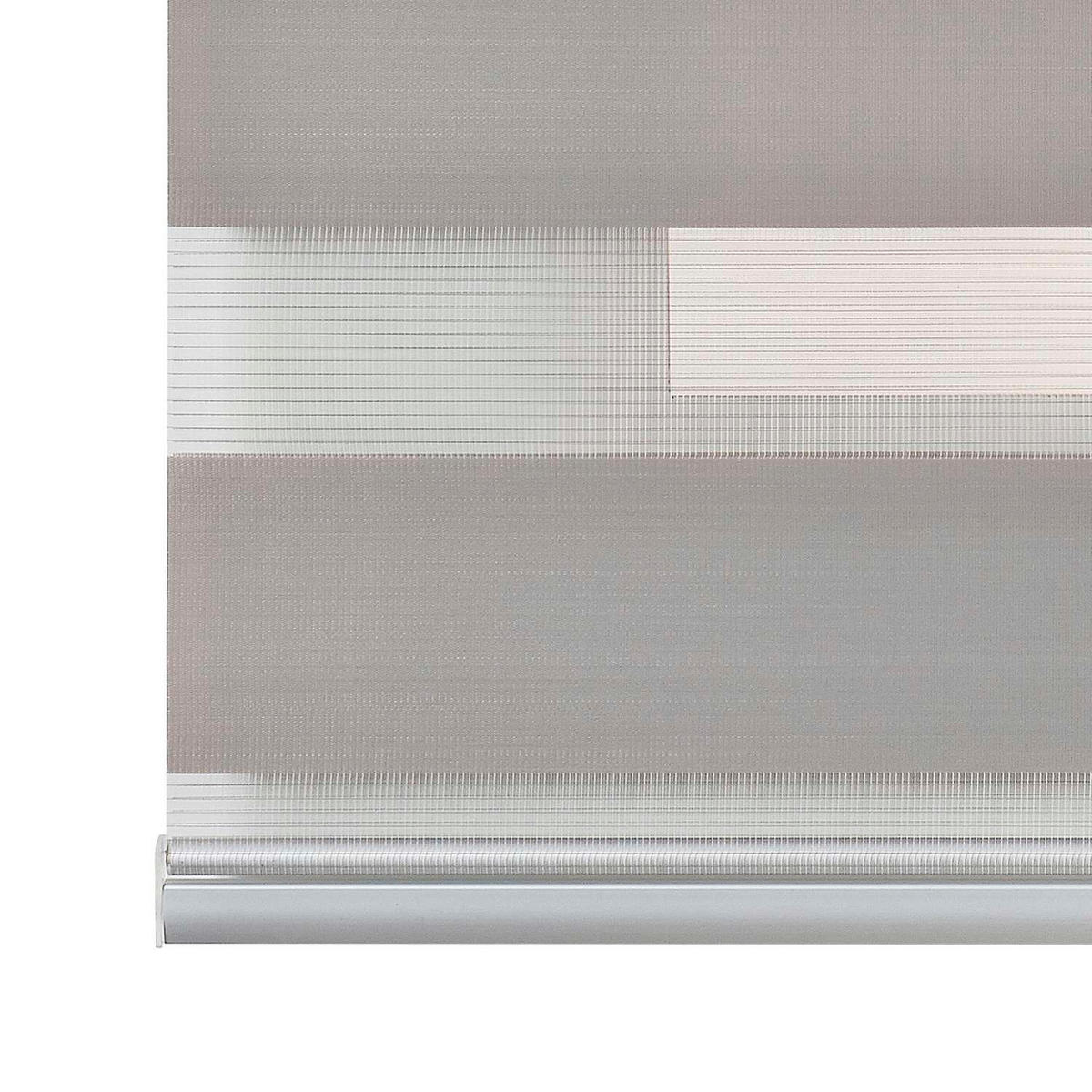 DOPPELROLLO Steingrau 180x250 cm - Graubraun, Kunststoff (180/250cm) - STORESDECO