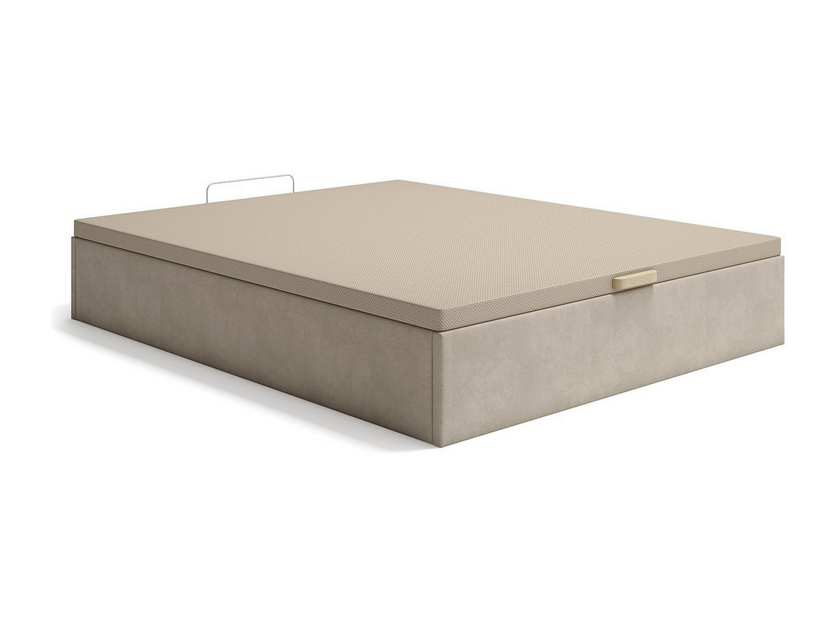 BETTGESTELL mit Bettkasten - 2 Personen - holz - beige Cenovas - Beige, Holz/Holzwerkstoff (160/200cm) - Vente-Unique