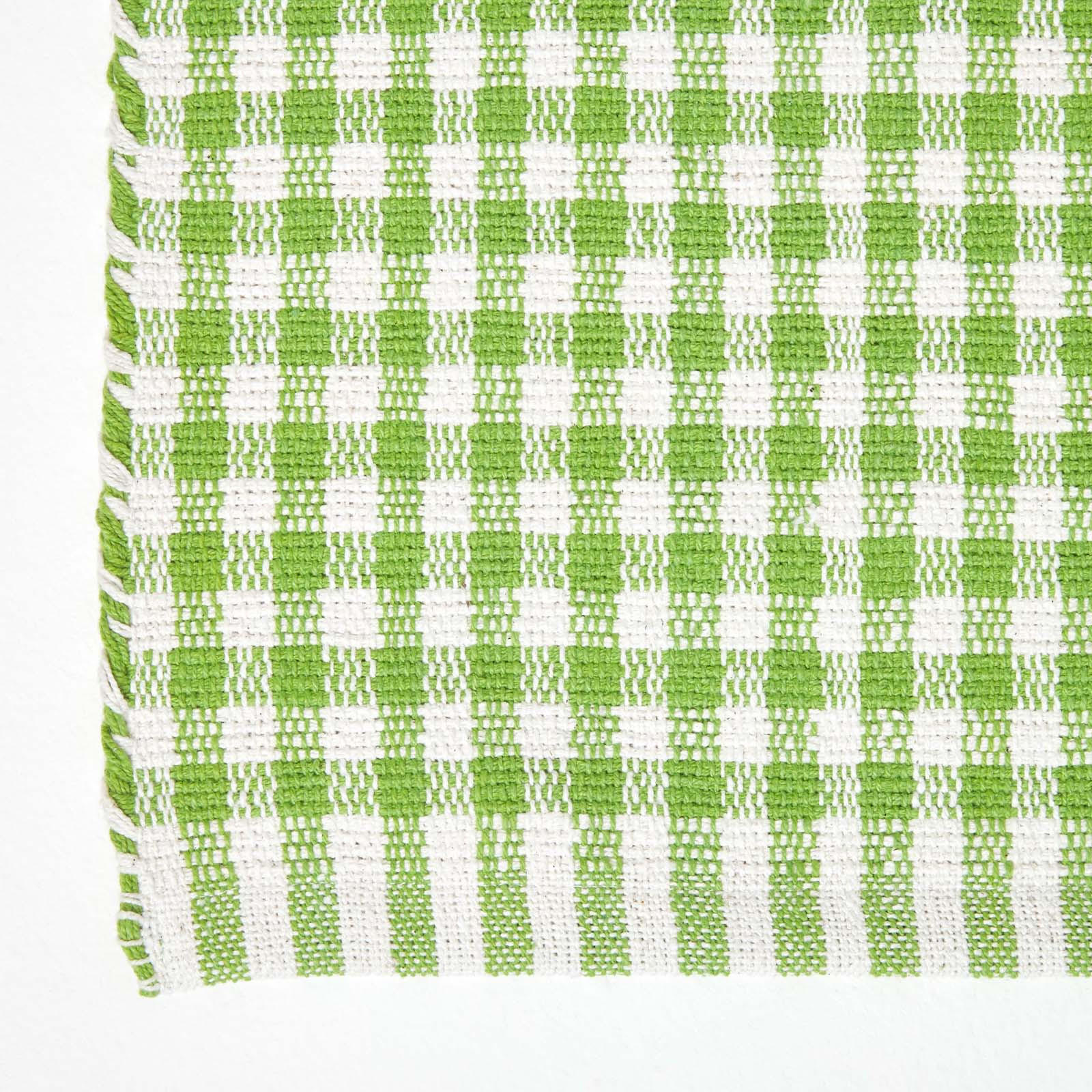 BAUMWOLLTEPPICH Vichy-Karo 70/120 cm - Grün, Textil (70/120cm) - Homescapes