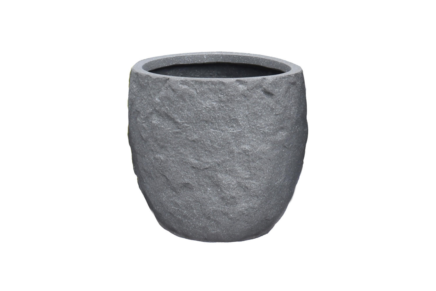 PFLANZKASTEN The Rock 36x32 cm, Grau, Fiberstone - Anthrazit, Kunststoff (36/32/36cm) - dasmöbelwerk