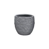 PFLANZKASTEN The Rock 36x32 cm, Grau, Fiberstone - Anthrazit, Kunststoff (36/32/36cm) - dasmöbelwerk