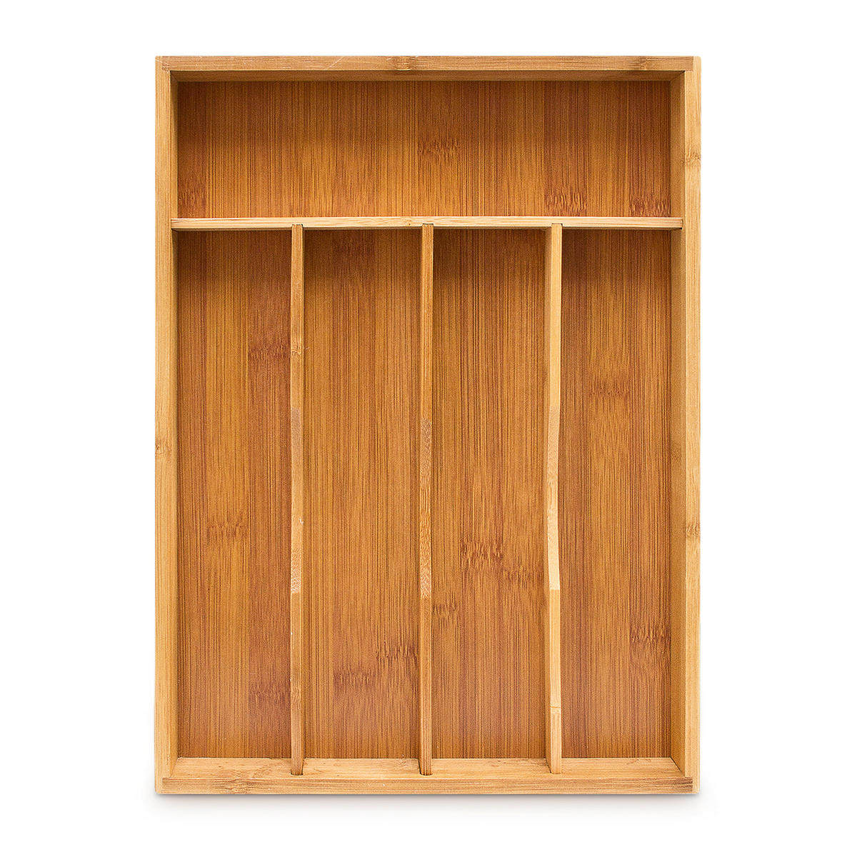 BESTECKKASTEN - Hellbraun, Holz/Holzwerkstoff (25.5/4.5/34cm) - Relaxdays