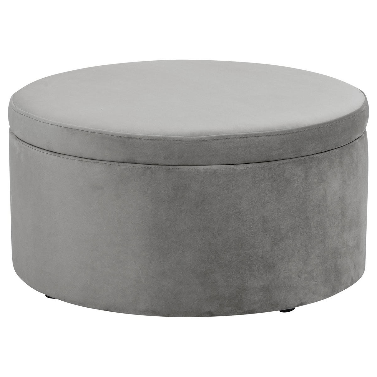 KINDERHOCKER Katyushka Samtvelours grau - Grau, Kunststoff (60/32/60cm) - 58aufmkessel